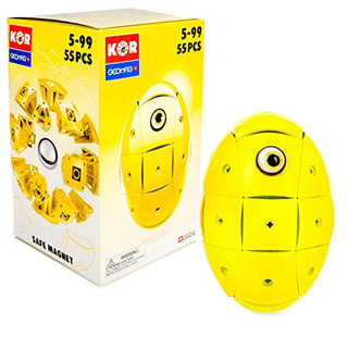 Geomag 675" KOR 2.0 Egg 108C Konstruktionsspielzeug, 55-teilig, Gelb