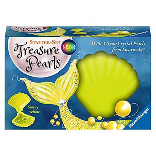 Ravensburger 18096 18096-Treasure Pearls Neon-Sunny Yellow