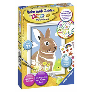 Ravensburger Malen nach Zahlen 28166 - Häschen - Für Kinder ab 7 Jahren