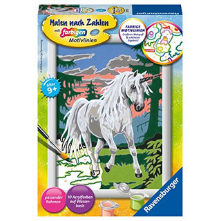 Ravensburger Malen nach Zahlen 27782 -Einhorn - Für Kinder ab 7 Jahren