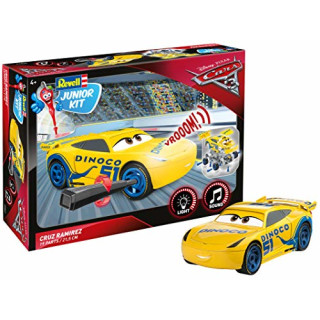 Cruz Ramirez von Revell Junior Kit - Disney Cars 3 - cooler Bausatz für Kinder ab 4 Jahren zum Schrauben, Basteln und Spielen, robust, mit Light & Sound Effekten - 00862