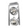 Philips Fast schwenkbarer Lichtstrahler, 60 W, Aluminium 2 x 60 W verchromt