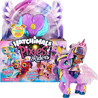 Hatchimals Pixies Riders Moonlight Mia Pixie und Unicornix - Sammelfigur und Fabelwesen zum Reiten und vielen Überraschungen