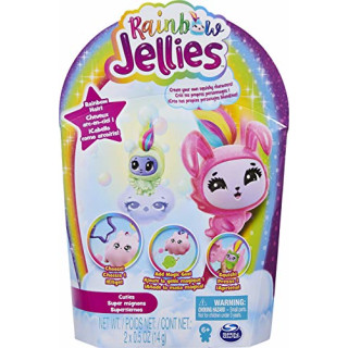 Rainbow Jellies 2er-Pack, zum Selbermachen Ihrer eigenen Squishy-Charaktere (Stil kann variieren), für Kinder ab 6 Jahren.