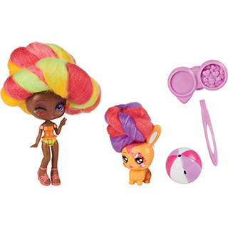 Candylocks Posie Peach 75 cm parfümierte Sammelpuppe und Haustier, mit Zubehör
