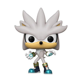 Funko 51965 POP Games: Sonic 30th-Silver the Hedgehog Sammelbares Spielzeug, Mehrfarben