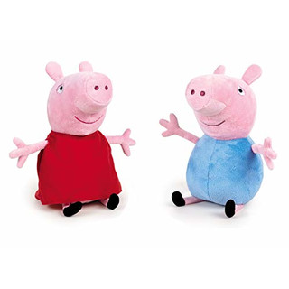Peppa Pig - Plüsch Pack Peppa Pig und George Super Weiche Qualität (Peppa und George 27 Zentimeter)