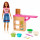 Barbie GHK44 - Pasta-Spielset und Puppe (brünett) und Arbeitsbereich, mit Zubehör und Spielknete, Spielzeug ab 4 Jahren