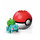 Pokemon Mini Figur Bulbasaur Bisasam mit Pokeball BAU Blocksteine Block - Mega Construx