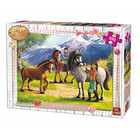 King 5298 - Mädchen und Pferde Pflegezeit Puzzle 100...