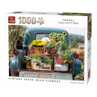 KING 55862 Vintage Truck mit Blumen Puzzle 1000 Teile,...