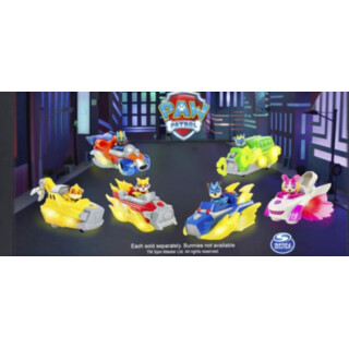 PAW Patrol Marshalls Mighty Pups Charged Up Themed Basis Fahrzeug mit Figur