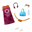 Barbie GJG33 Fashion Modeset, Kleid und 6 Accessoires Puppen
