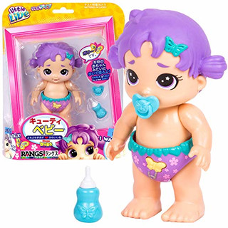 Little Live Bizzy Bubs 34725 - Baby Wirbelwind Schmetterlingchen Polly Petals Blütenblätter, Babypuppe für Kinder ab 5 Jahre, Puppe läuft und spricht, Funktionspuppe mit Zubehör, Püppchen ca. 13 cm