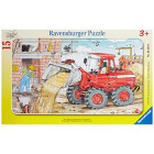 Ravensburger Kinderpuzzle 06359 - Mein Bagger - Rahmenpuzzle