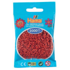 Hama Perlen 501-20 - Mini-Perlen, 2000 Stück rotbraun