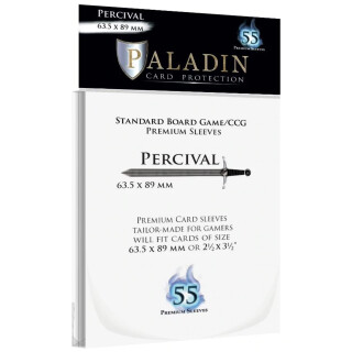 Paladin Sleeves - Percival Premium Standard Board Game/CCG 63.5x89mm (55 Sleeves)