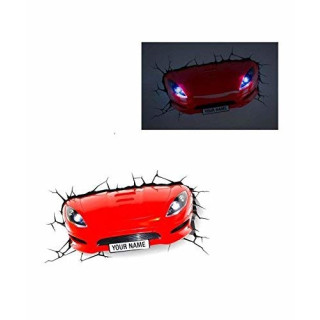 e-concept Distribution France Lampe 3D: Sportwagen rot