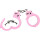 Bauer Spielwaren PI086701 J.G.Schrödel "Handschellen Pink-Line": Kinder-Handschellen aus Metall für Cowgirl-Kostüme, mit 2 Schlüsseln und Sicherheitshebel zum Öffnen, pink (0867-01)