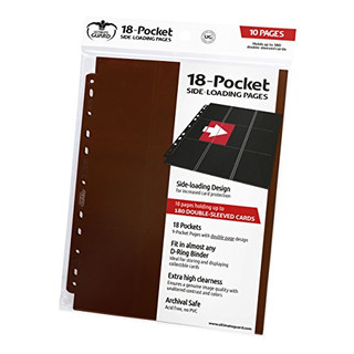 Ultimate Guard UGD010411 - 18 Pocket Pages Side Loading, Einsteckhülle, braun