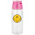 Zak Designs SMILEY Trinkflasche, transparent/ fuchsia, 75 cl