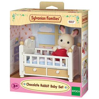 Sylvanian Families - 5017 - Schokoladenhasen Baby mit Babybett