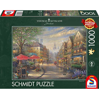 Schmidt Spiele 59675 Thomas Kinkade, Cafe in München, 1.000 Teile Puzzle