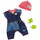 BABY geboren Deluxe Jeans Outfit 2 ass. Kleidungsset f?r Puppen - Puppenzubeh?r (Kleidungsset f?r Puppen, 3 Jahr (e), Multicolor, BABY born, M?dchen, 43 cm)(sortiert)