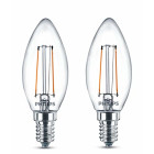 Philips 8718696587553 A++, LED-Leuchtmittel, Glas, 2 W,...