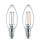 Philips 8718696587553 A++, LED-Leuchtmittel, Glas, 2 W, E14, klar, 3.5 x 3.5 x 9.7 cm