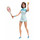 Barbie GHT85 Signature Inspiring Women BillIie Jean King Puppe, Profi-Tennisspielerin, zum Sammeln, ab 6 Jahren