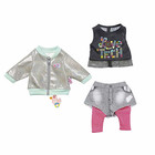 BABY Born 827154 City Outfit 43cm, rosa, grau