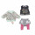 BABY Born 827154 City Outfit 43cm, rosa, grau