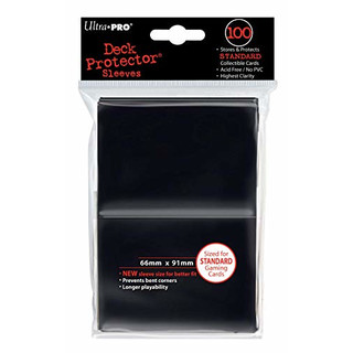 100 Ultra Pro Deck Protector Sleeves Black - Schwarz