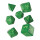 Call of Cthulhu Dice Black & green Dice Set (7)