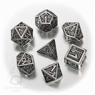 Q-Workshop Metal Dwarven Dice Set (7)