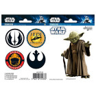 STAR WARS - Stickers - 16x11cm/ 2 sheets - Yoda / Symbols