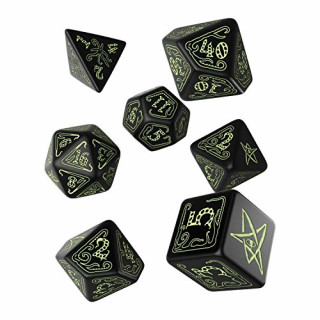 Q-Workshop CTH19 - Cthulhu Würfelset Black/Glow-in-the-Dark (7)