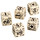 Q-Workshop WUS18 Axis & Allis - USA Dice: Beige/Black (5)
