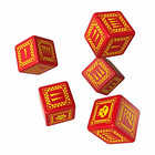 Orc Red & yellow 5D6 Dice (5)