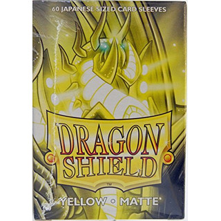 Dragon Shield Small Sleeves - Japanese Matte Yellow (60 Sleeves)