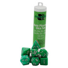 Blackfire Dice - 16mm Role Playing Dice Set - Green (7 Dice)
