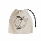 Q WORKSHOP Elvish beige & Black Basic Dice Bag
