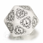 D20 Level Counter White & black Die (1)