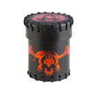 Q WORKSHOP Flying Dragon Black & red Leather Dice Cup