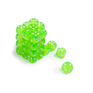 Blackfire Dice Cube ? 12mm D6 36 Dice Set ? Transparent Light Green