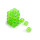 Blackfire Dice Cube ? 12mm D6 36 Dice Set ? Transparent Light Green
