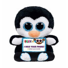 TY Peek-a-Boo Plüsch Handyhalter Pinguin Penni, 15cm