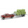 Case Ram Pickup Truck with Trailer and Hay Bales