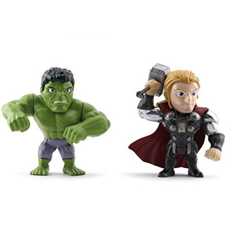 Hulk and Thor Twin Pack - Alternate Version 4-Inch Diecast Metal Figures METALS Diecast by Jada Toys